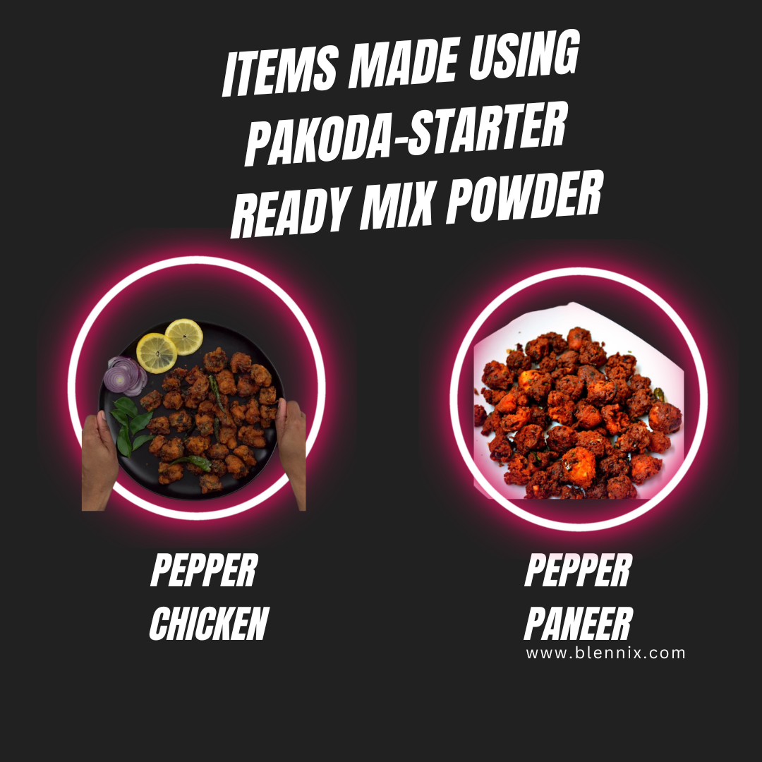 Pepper Chicken/Paneer Starter Ready mix Powder - Premium  from Blennix - Just Rs120.00! Shop now at Blennix