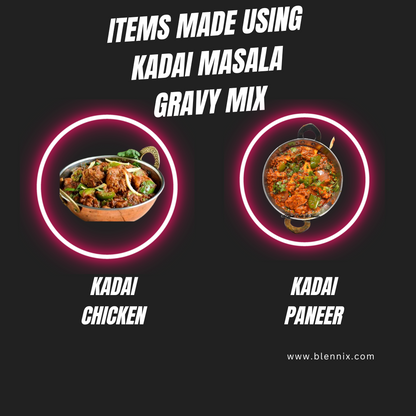 Kadai Masala Gravy Mix - Premium  from Blennix - Just Rs120.00! Shop now at Blennix